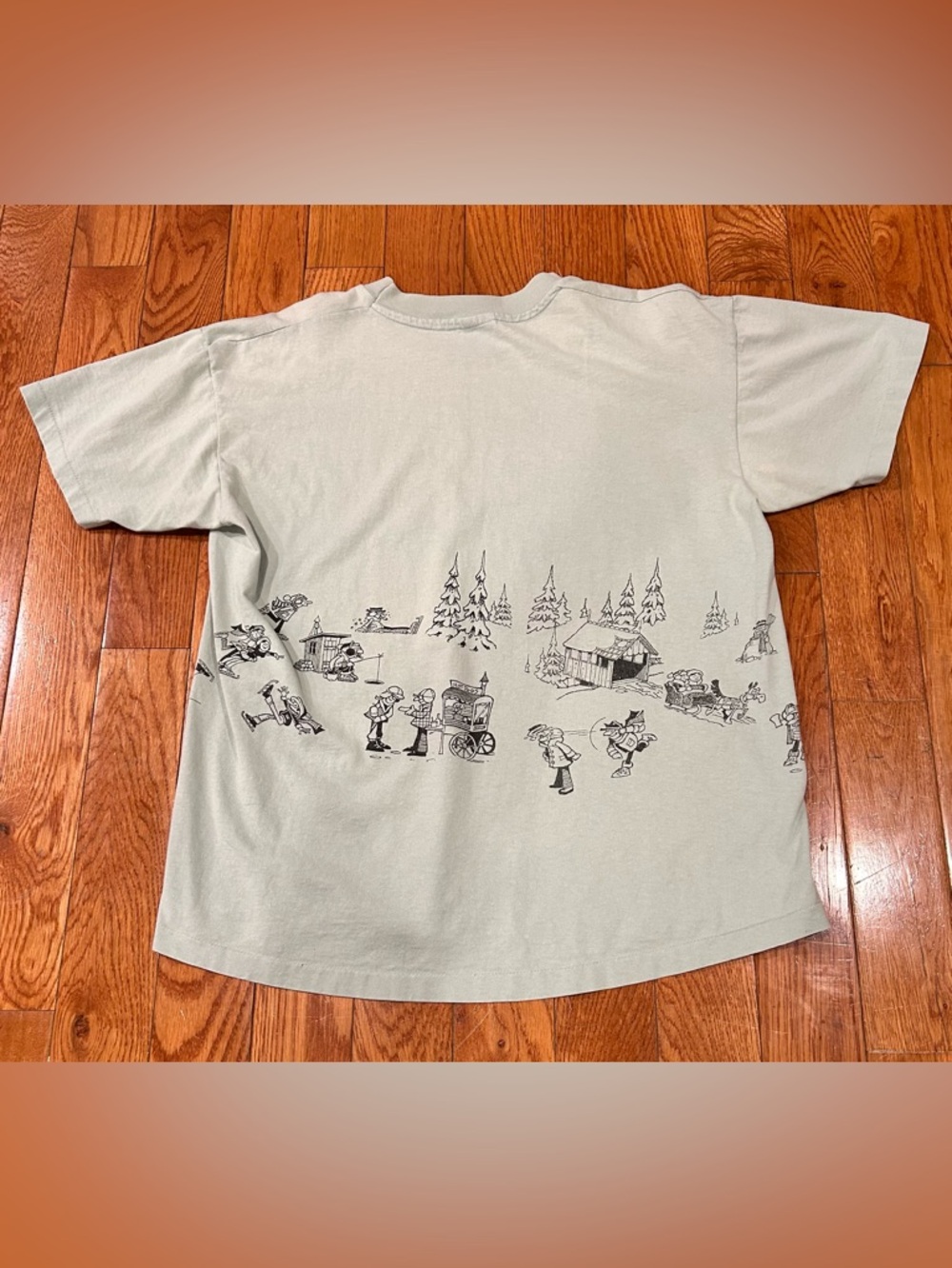 Vintage Killington Vermont TShirt Shirt Skiing Double Sided Long Sleeve XL Tee - Picture 8 of 9